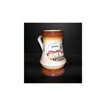 Sklenice ZD Pivní korbel projmutý 0,5l. Jičín