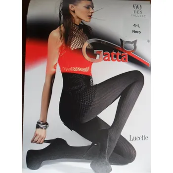 Dámské punčochy LUCETTE 02 60den-punčochové kalhoty Gatta nero-černé