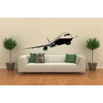Samolepící dekorace Samolepka na zeď Letadlo Boeing 737 (dekorace na zeď)