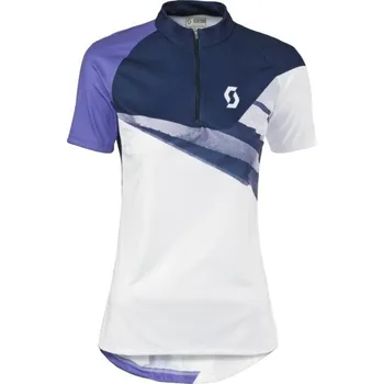 cyklistický dres Scott W´s Sky 20 Shirt s/sl white/blue depths 233836