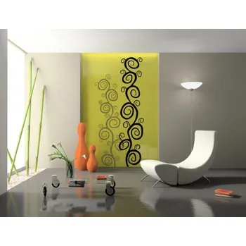 Samolepící dekorace Samolepka na zeď Swirl keřík (dekorace na zeď)