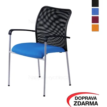 Jednací židle Židle s područkami Triton NET modrá