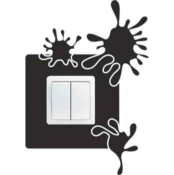Samolepící dekorace Samolepka pod vypínač Fleky (samolepka na zeď)