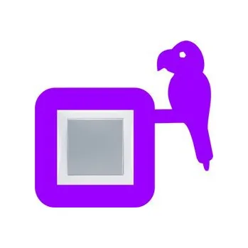 Samolepící dekorace Samolepka pod vypínač Papoušek