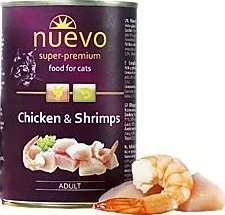 Krmivo pro kočku Nuevo Cat Adult konzerva kuře/krevety