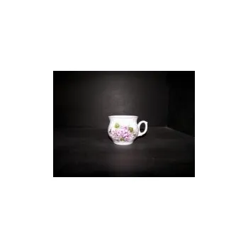 Český porcelán Hrnek Darume fialky 0,29l. 6ks