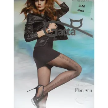 Dámské punčochy FLORI ANN 06 20den-punčochové kalhoty Gatta nero-černé 3-M