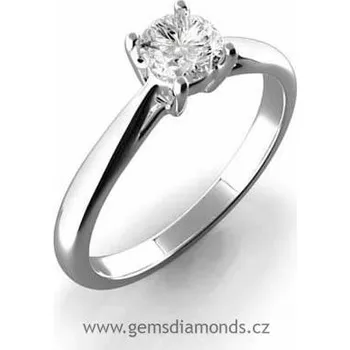 Prsten GEMS prsten s diamantem Viola, bílé zlato 386-0212