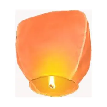 Stojací lampa Lampion štěstí - oranžová