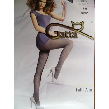 Dámské punčochy PATTY ANN 10 40den-punčochové kalhoty Gatta topino-šedé 3-M