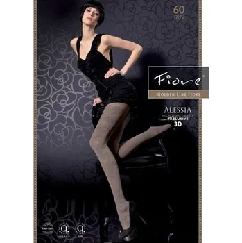 Dámské punčochy ALESSIA 60den-punčochové kalhoty FIORE black-černé 3-M