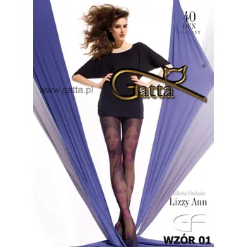 Dámské punčochy LIZZY ANN 01 40den-punčochové kalhoty Gatta nero(černé) 4-L