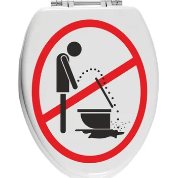 Samolepící dekorace Samolepka na WC Zákaz (dekorace do bytu)