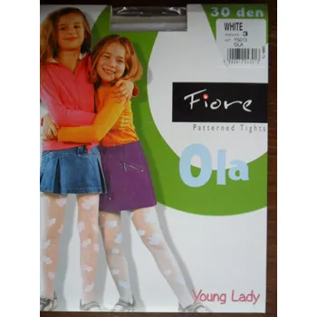 OLA 30den-punčochové kalhoty Fiore azure-modré