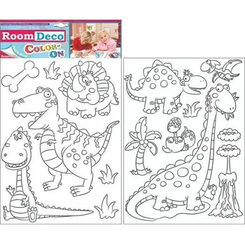 Samolepka k vymalování Dinosauři 43x25cm (samolepka na zeď)