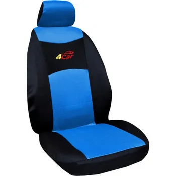 Potah sedadla Autopotahy 4 Car Škoda Octavia II. s dělenou zadní sedačkou a zadní loketní opěrkou,modré