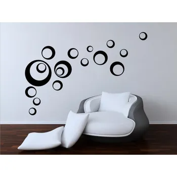 Samolepící dekorace Samolepka na zeď Bubliny bolia 35 kusů (dekorace na zeď)