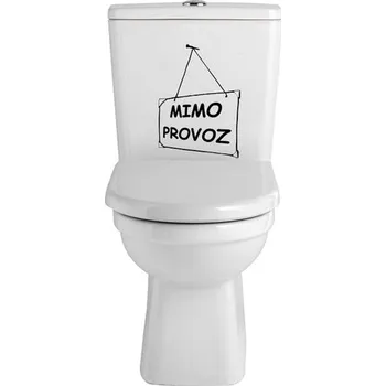 Samolepící dekorace Samolepka na WC Mimo provoz (dekorace do bytu)