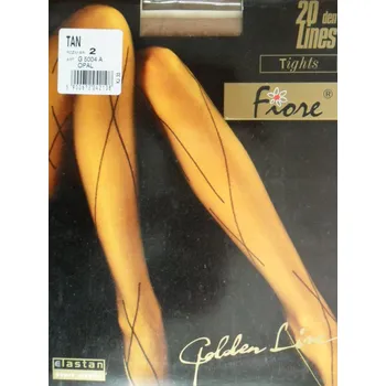 Dámské punčochy LINES 20den-punčochové kalhoty FIORE tan-středně hnědé 2-S