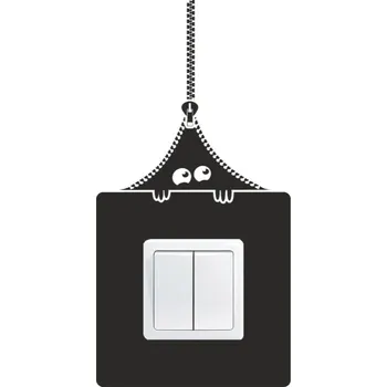 Samolepící dekorace Samolepka pod vypínač Strašidýlko (samolepka na zeď)