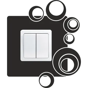 Samolepící dekorace Samolepka pod vypínač Bubliny Bolia (samolepka na zeď)