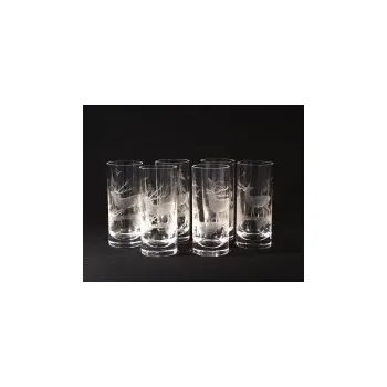 Sklenice Tom Crystal Bohemia Sklenice long křišťál jeleni 2001/00001/350J 6ks.