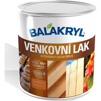 barva a nátěr na dřevo Balakryl VENKOVNÍ LAK V 1640 polomat 2,5 kg