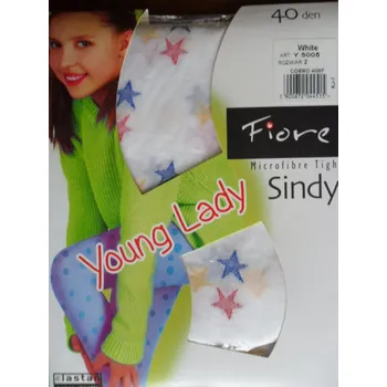 SINDY 05 40den-punčochové kalhoty Fiore azure-modré 128-134
