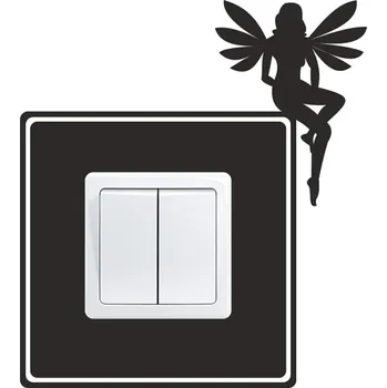 Samolepící dekorace Samolepka pod vypínač Víla (samolepka na zeď)