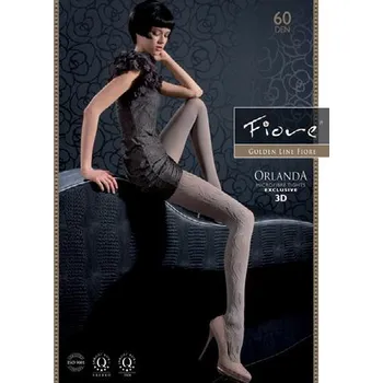 Dámské punčochy ORLANDA 60den-punčochové kalhoty FIORE smoky-šedé 3-M