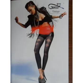 Dámské legíny VINTAGE 01-leginy Gatta blue jeans-džínové