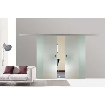 Interiérové dveře Skleněné posuvné dveře dvoukřídlé 155cm matné BA2V7M