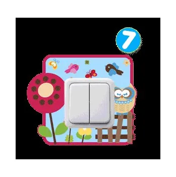 Samolepící dekorace Samolepka pod vypínač - Zahrádka POSLEDNÍ KUS (Dětská samolepka pod vypínač)