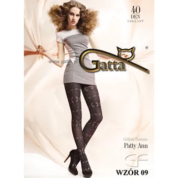 Dámské punčochy PATTY ANN 09 40den-punčochové kalhoty Gatta nero-černé