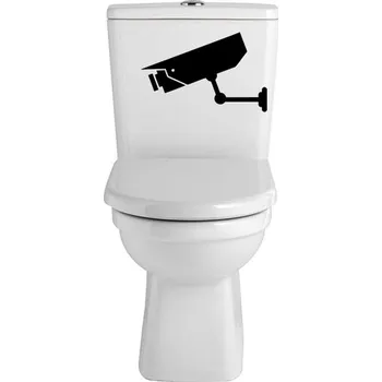 Samolepící dekorace Samolepka na WC Kamera (dekorace do bytu)