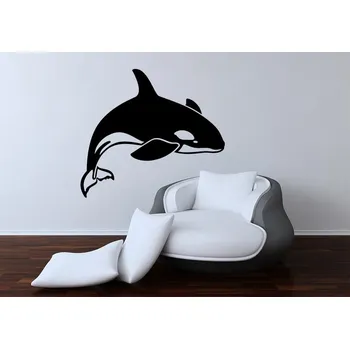 Samolepící dekorace Samolepka na zeď Ryba Kosatka (dekorace na zeď)