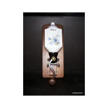 Příprava kávy Český porcelán Kávomlýnek nástěnný dekor pomněnky