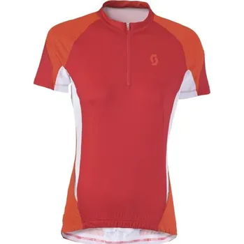 cyklistický dres SCOTT W's Shadow s/sl Shirt red/orange 233810