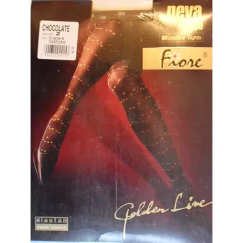 Dámské punčochy NEVA 40den-punčochové kalhoty FIORE chocolat-čokoládové 2-S