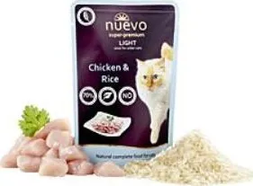 Krmivo pro kočku Nuevo Cat Light kuřecí s rýží 85 g 