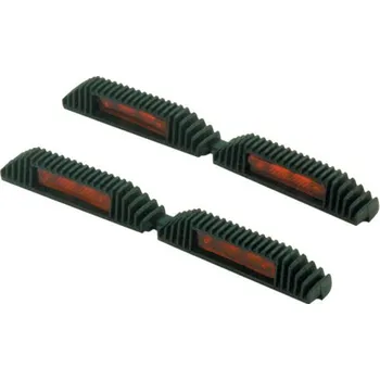 Samolepicí dekorace na vozidlo Odrazky na hranu dveří dvojité, červené 2ks