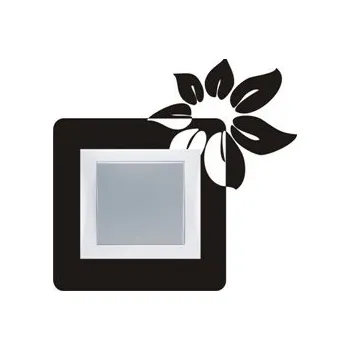 Samolepící dekorace Samolepka pod vypínač Kytka