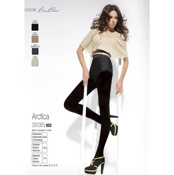 Dámské punčochy Bas Bleu Arctica 200 den Punčochové kalhoty black-černé