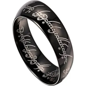 Prsten Prstýnek Pán prstenů (Lord of the Rings) - černá (Ocelový prsten Pán Prstenů)