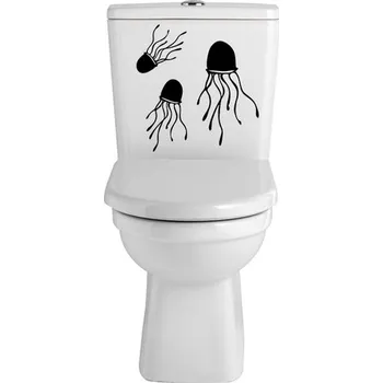 Samolepící dekorace Samolepka na WC Medůzy set 3 (dekorace do bytu)