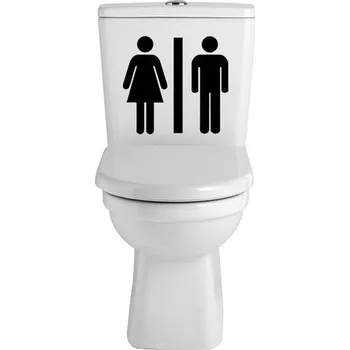Samolepící dekorace Samolepka na WC Oddělené záchody (dekorace do bytu)