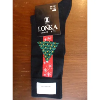 Pánské ponožky DEVANCRON-pánské ponožky LONKA černé 43-45(29-30)