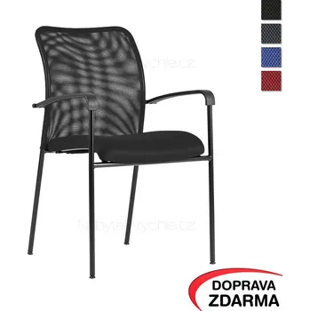 Jednací židle Židle s područkami Triton Black černá