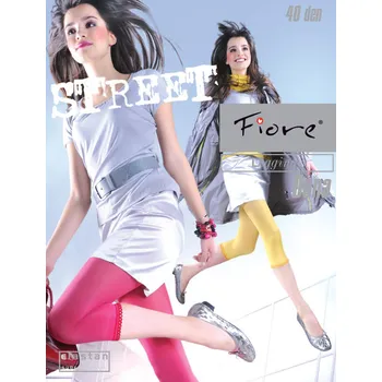 Dámské legíny DONA 40den-leggins Fiore vanilla 4-L