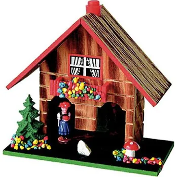 Meteostanice B810 - chaloupky trenkle - dřevěný barometr ve formě pestrobarevné chaloupky